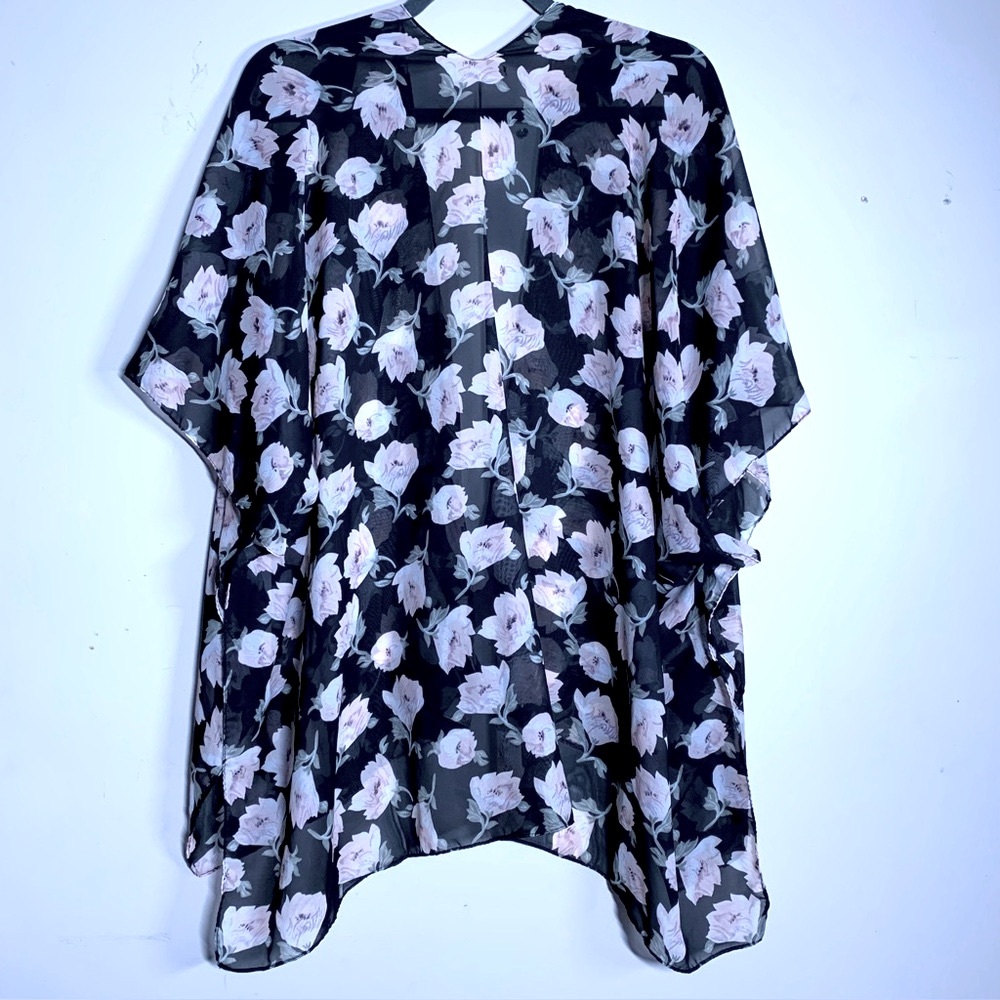 Floral Chiffon Kimono Top - Picture 3 of 4